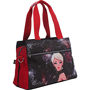 WR Crinkle Nylon Print Satchel