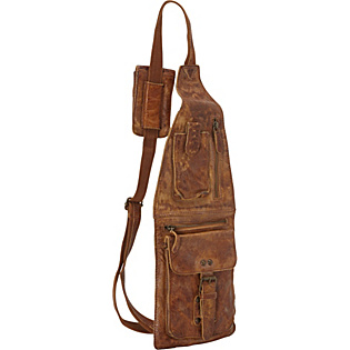 Raiders Rustic Rugged Leather Crossbody Bag