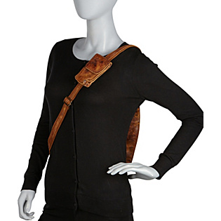 Raiders Rustic Rugged Leather Crossbody Bag