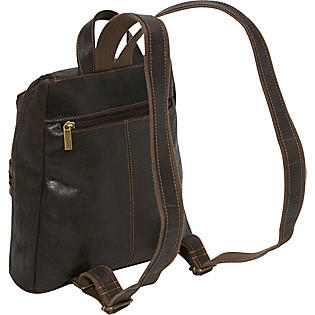 Distressed Leather Womens Backpack/Purse