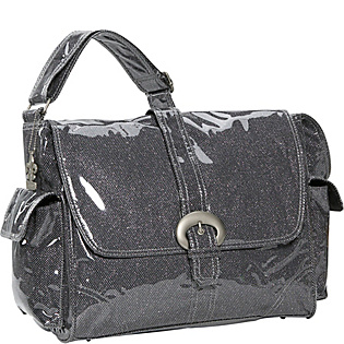 Crystals Laminated Buckle Bag