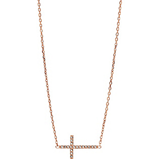 Cross Necklace - Rose Gold